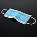 100 Count 3 Ply Disposable Filter Mask Blue Earloop Great For People With The Flu Nose Allergy Dust Mask for Medical Dental Surgical Pet Hair Allergy