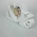 AS Love Picture Frame, White Love Heart Shape, 4 by 4 Inch Picture,True Love,I Love u.