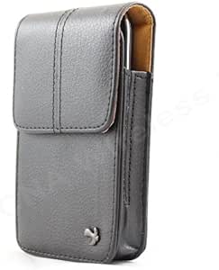 Download Amazon.com: Premium EX Black Leather Vertical Carrying ...