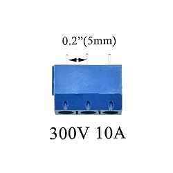 Hahiyo PCB Screw Female 300V 10A Terminal Block