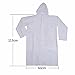 Rain Poncho Family Pack for Woman/Man Lightweight and Durable-EVA Material-Clear/White Color