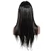 Eayon Human Hair Lace Front Wigs Pre Plucked with Baby Hair, 18inch Straight Bleached Knots Human Hair Wigs for Black Women 150% Density