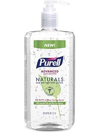 PURELL Advanced Hand Sanitizer NATURALS 28 oz Pump Bottle (Pack of 4)