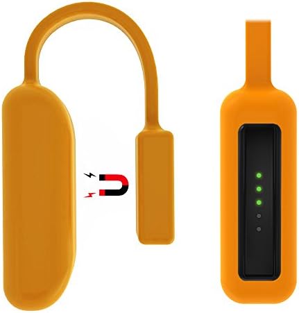 For Fitbit Flex 2,Silicone Clip Holder Built-in Smart Strong Magnetic Clasp Strap for Fitbit Flex 2 (Orange)