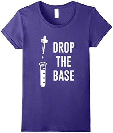 Women's DROP THE BASE Funny Chemistry Soft Premium TShirt Medium Purple