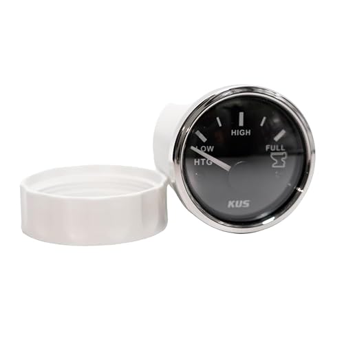 KUS 2 Inch (52mm) Voltmeter Gauge - 12V, 8-16V Range, LED Backlight (Red Or Yellow), IP67 Waterproof, CPVR-WS Model - View #9