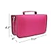 Nizzco 128 Disc CD/DVD Portable Wallet,CD Case Bag Album Box,Storage Organizer Holder,Protective DVD Storage,Rose