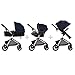 Evenflo Pivot Modular Travel System, Lightweight Baby Stroller, Sleek & Versatile, Easy Infant Car Seat Transfer, Oversized Storage Basket, Travel Stroller, 3-Panel Canopy, Navy