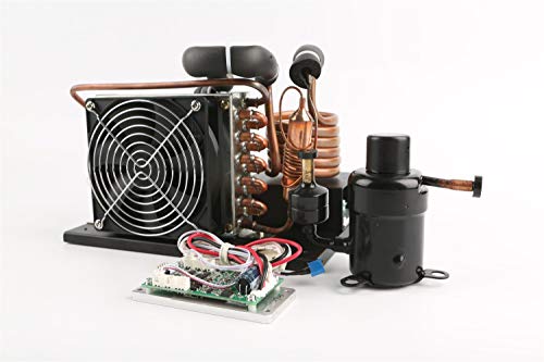 R134a DC 12V Mini Rotary Compressor Refrigeration Freezer Systems Air Conditioner Medical Beverage Cooling - Car Yachet Camping Motor RV Portable Refrigerator (DC 12V)
