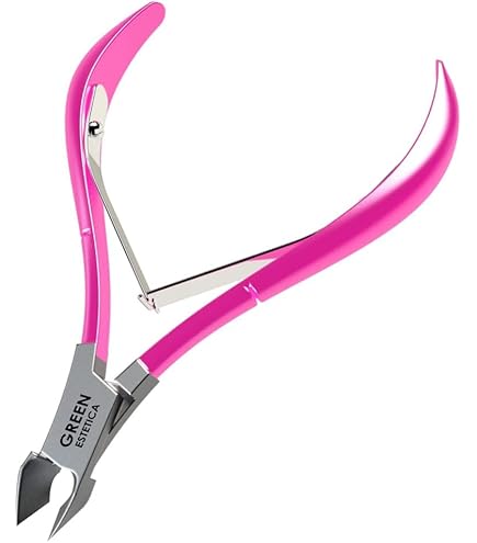 Best Cobalt Half Jaw Cuticle Nipper - Professional Manicure Tool + Free Shipping