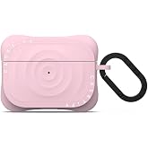CASETiFY Ripple Case for AirPods Pro 1/2 - Primrose Pink | Soft Silicone | Wirelss Charging Compatible | Drop Protection