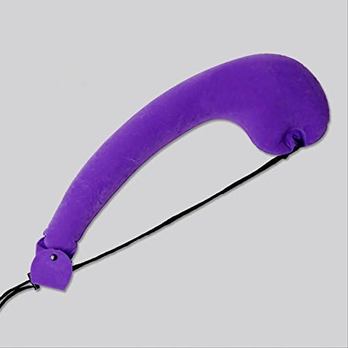 Ergonomic Travel Pillow For Neck Support, Easy To Inflate And Deflate, Head Rest Perfect For Side Sleepers, Full Lateral Support For Upper Body, Cushion For Airplane, Train, Car, Camping (Purple)