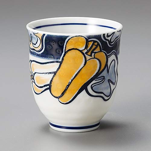 (5 Cups Set) Yamakiikai Japanese Tea Cup Yunomi Okra,Sweet Green Pepper,Egg Plant,Green Pepper & Lotus Root Pattern Set L1201 L1202 L1203 L1204 L1205 - Thumbnail 3