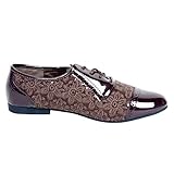 HerStyle Women's Manmade Reala Oxford Flat with Textured Print Sides