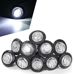 UGSHY 10 PCS Truck Side Light, Round LED Clearence