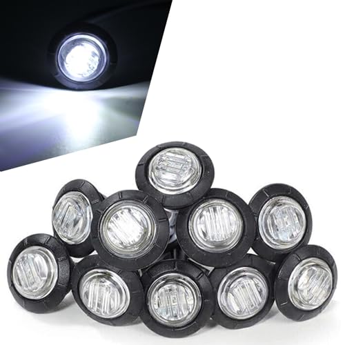 UGSHY 10 PCS Truck Side Light, Round LED Clearence