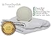 Dryer Balls Organic Wool Reusable Natural Fabric Softener Ball, XL (6 Pack)