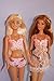 Underwear Bra and Panty Set in Pink with Nightie Made to Fit the Barbie Doll