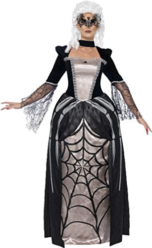 Womens Halloween Fancy Dress Up Party Black Widow Spider Baroness Costume Outfit