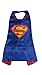 Special 4-Piece Superman Set Includes Cape, Mask, Superhero Stickers and Bracelet