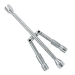 Cross Wheel Wrench 4 Way Folding Nut Wrench Spanner Spider Wrench 17, 19, 21, 23mm Heavy Duty New