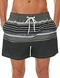 SILKWORLD Mens Swim Shorts Athletic Swimwear Beach
