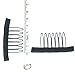 Luwigs 36 pcs Wire Wig Combs For Wig Caps Black Color Anti-Rust Wig Clips Accessories Tools (Black, Wig Comb)thumb 2