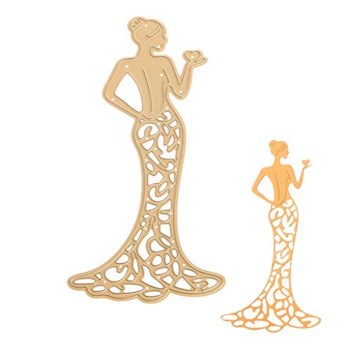 YDZN Metal Lady Cutting Dies Stencils Scrapbooking Album Embossing Paper DIY Craft