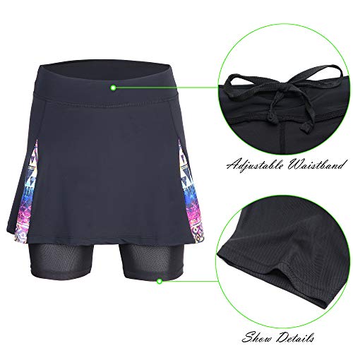 image for BELE ROY Women's Active Athletic Skort Casual Golf Skirt with Underwea