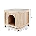Petsfit Indoor Wooden Pet House for Small Dog and Cat, 1-Year Warranty