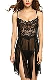 Avidlove Women Lingerie Forky Nightwear Mesh Babydolls Lace Chemises