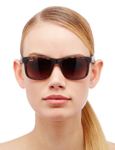 Ray-Ban JUSTIN - RUBBER LIGHT HAVANA Frame BROWN GRADIENT Lenses 51mm Non-Polarized