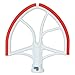 AIZARA Flex Edge Beater for KitchenAid Mixer Bowl-Lift Stand Mixer Attachment for 6 Quart Bowls, Plastic Flat Beater Paddle with Silicone Edges, Bowl Scraper Blade Accessory