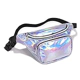 Holographic Fanny Pack,iSPECLE Neon Belt Bag for Festival Party Women Men