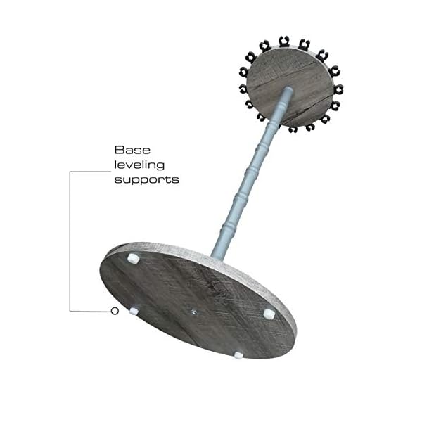 Rush Creek Creations Vertical Fishing Rod Holder Round Storage Floor