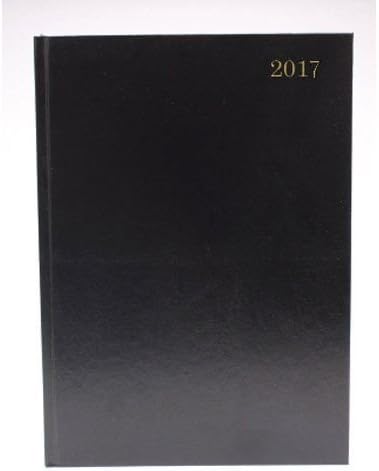 Diary A4 Day Per Page Black 2017