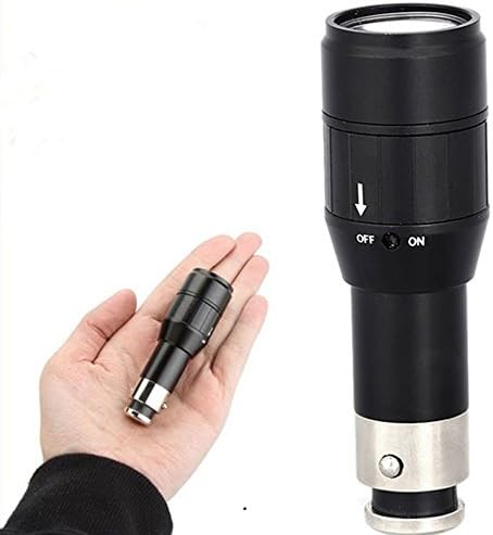 Flashlights, DBHAWK Mini LED Torchs Light 500 Lumen 100,000 Hours Q5 LED Lamp Life Whirling Switch Car Cigarette Lighter Rechargable High Power Flashlight Camping Aluminum Torchs for Outdoor