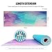 Aimerday Premium Print Yoga Mat for Women Non Slip Exercise Mat with Carrying Strap & Mat Bag, 1/4