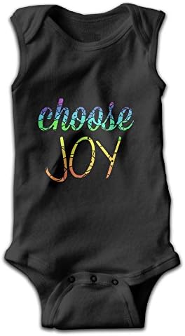 Fonsisi Unisex Baby Sleeveless Climbing Clothes Funny Today I Will Choose Joy Infant Bodysuit Toddler Jumpsuit Rompers