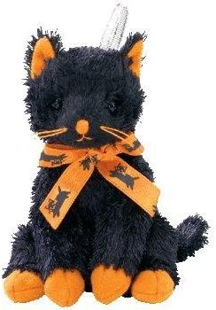 Ty Halloweenie Beanie Fraidy - Black Cat