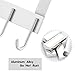 Rongyuxuan Over Door Hooks, Punch Free Over The Door Hanger Organizer for Clothes, Towels, Bag, Robe, Umbrella - Aluminum Home Storage Organizer with 5 Hooks (Silver)