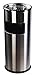 Amenities Depot Luxurious Stainless Steel Trash Can Garbage Bin with Ashtray (GPX-12B)