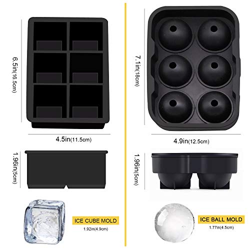 Silicone Ice Cube Trays,Easy Release Large Ice Cube Trayï¼ŒIce ball Trays with Lids