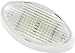 Gold Stars Cool White RV LED Oval Porch Light Fixture w/Amber Lens 1 Pack (170 Lumens) F3528006