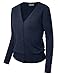 BIADANI Women Button Down Long Sleeve Soft V-Neck Cardigan Sweater Navy XXX-Large