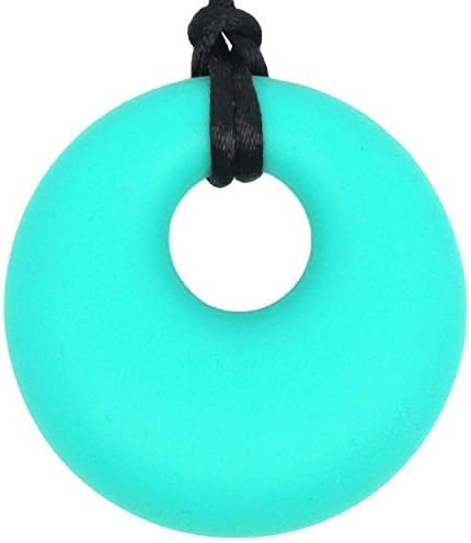 Baby Teething Necklace for Mom to Wear - BPA-Free &amp; FDA Approved Teether - Safe &amp; Soothing Relief For Baby (Turquoise/Teal)