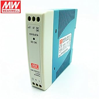 Mean Well Mdr 10 15 10w 0 67a 15v Industrial Din Rail Power Supply Mdr 10 With Dc Ok Active Signal Amazon Com Industrial Scientific