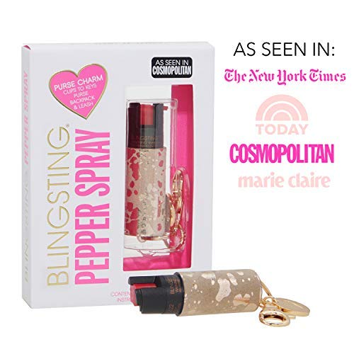 Pepper Spray Keychain for Women - Fashionable & Powerful, Our 10% OC, No Gel Sprays Long Range and is Specifically Designed for Women, Safe, Accessible, Easy to Use, No Accidents, Refillable