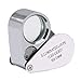 Beileshi Jewelers Loupe 30x,with 2 LED Light,Loupe Magnifier Metal Construction and Optical Glass with a Carrying Case