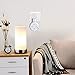 Echo Dot Wall Mount Hanger Stand for Dot 3nd Generation Case Hardware Brackets Hanger Stand Holder Compact Plug in Kitchens Bathroom (3rd gen White)